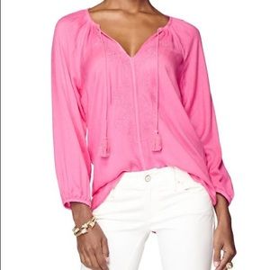 Lilly Pulitzer Etta Embroidered Top